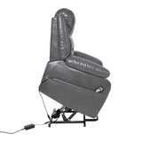 Deluxe Adjustable Power Lift Recliner Chair for Elderly Faux Leather Electric Recliner Split-Back Chair