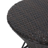 Whitney Outdoor 3-Piece Wicker Stacking Chair Chat Set by Christopher Knight Home