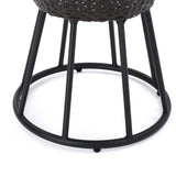 Whitney Outdoor 3-Piece Wicker Stacking Chair Chat Set by Christopher Knight Home