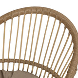 Whitten Outdoor Outdoor Wicker Dining Chairs with Cushion (Set of 2) by Christopher Knight Home