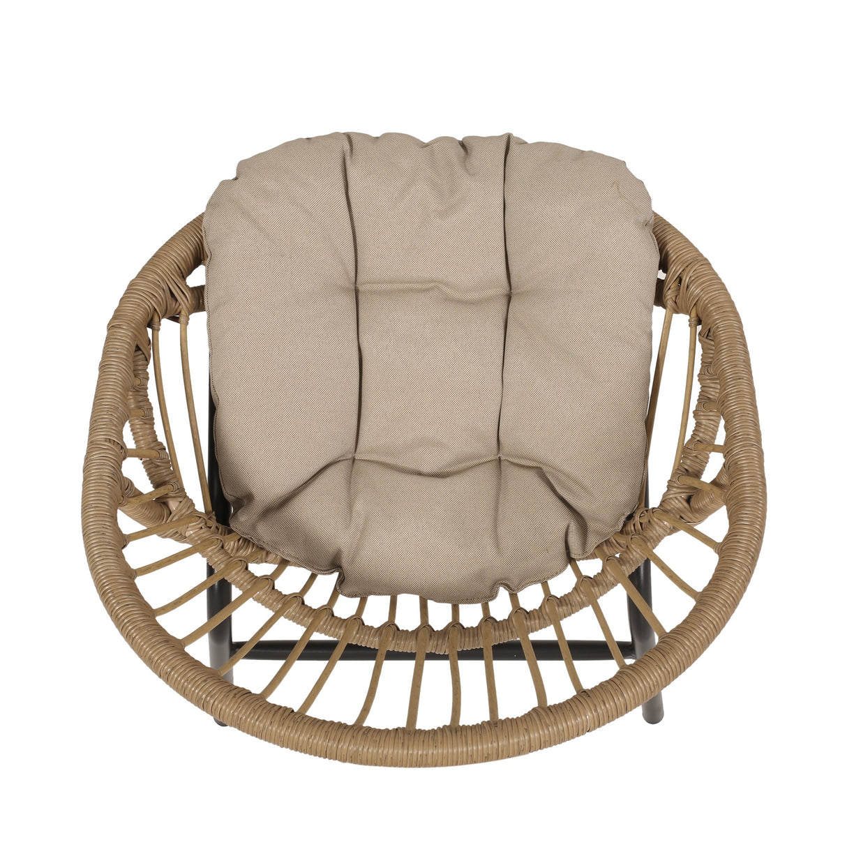 Whitten Outdoor Outdoor Wicker Dining Chairs with Cushion (Set of 2) by Christopher Knight Home