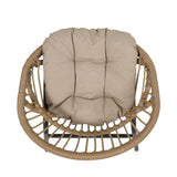 Whitten Outdoor Outdoor Wicker Dining Chairs with Cushion (Set of 2) by Christopher Knight Home