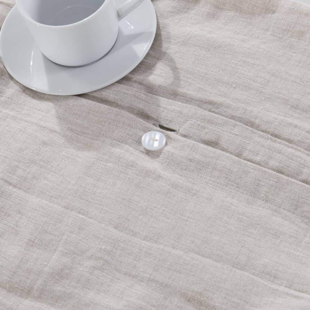WHOLINENS Stone Washed Pure Hemp Duvet Cover Set