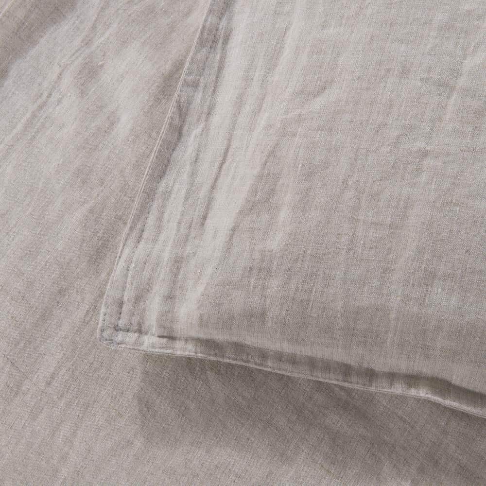 WHOLINENS Stone Washed Pure Hemp Duvet Cover Set