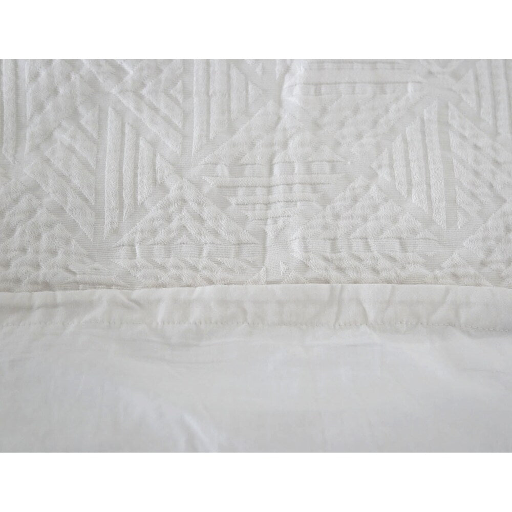 WHOLINENS Woven Texture Matelasse Duvet Cover Set
