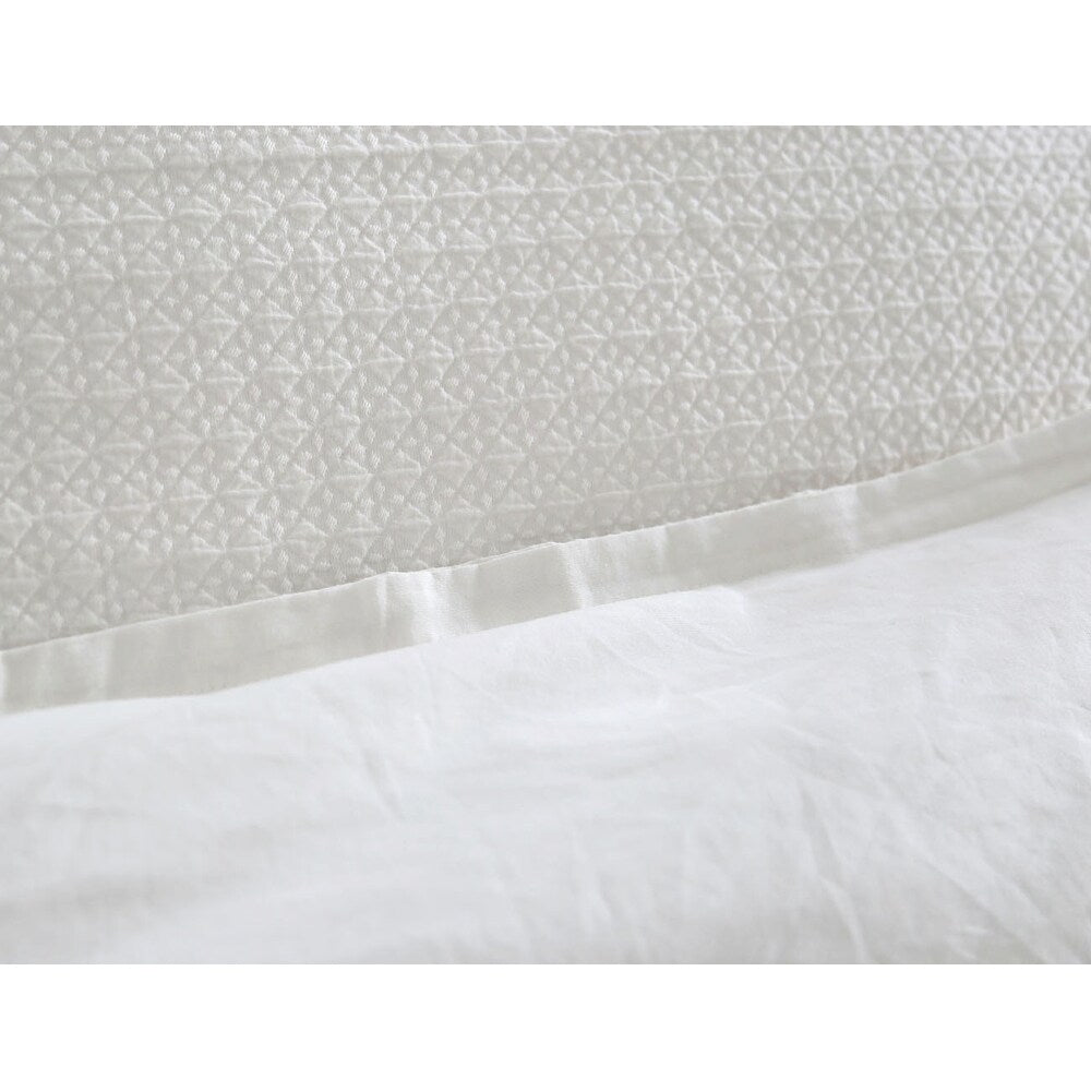 WHOLINENS Woven Texture Matelasse Duvet Cover Set