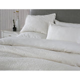 WHOLINENS Woven Texture Matelasse Duvet Cover Set