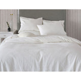 WHOLINENS Woven Texture Matelasse Duvet Cover Set