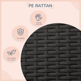 Wicker Dog House Outdoor with Canopy, Rattan Dog Bed with Water-resistant Cushion, for Small and Medium Dogs