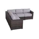 Wicker/Rattan 4 - Person Seating Group with Cushions