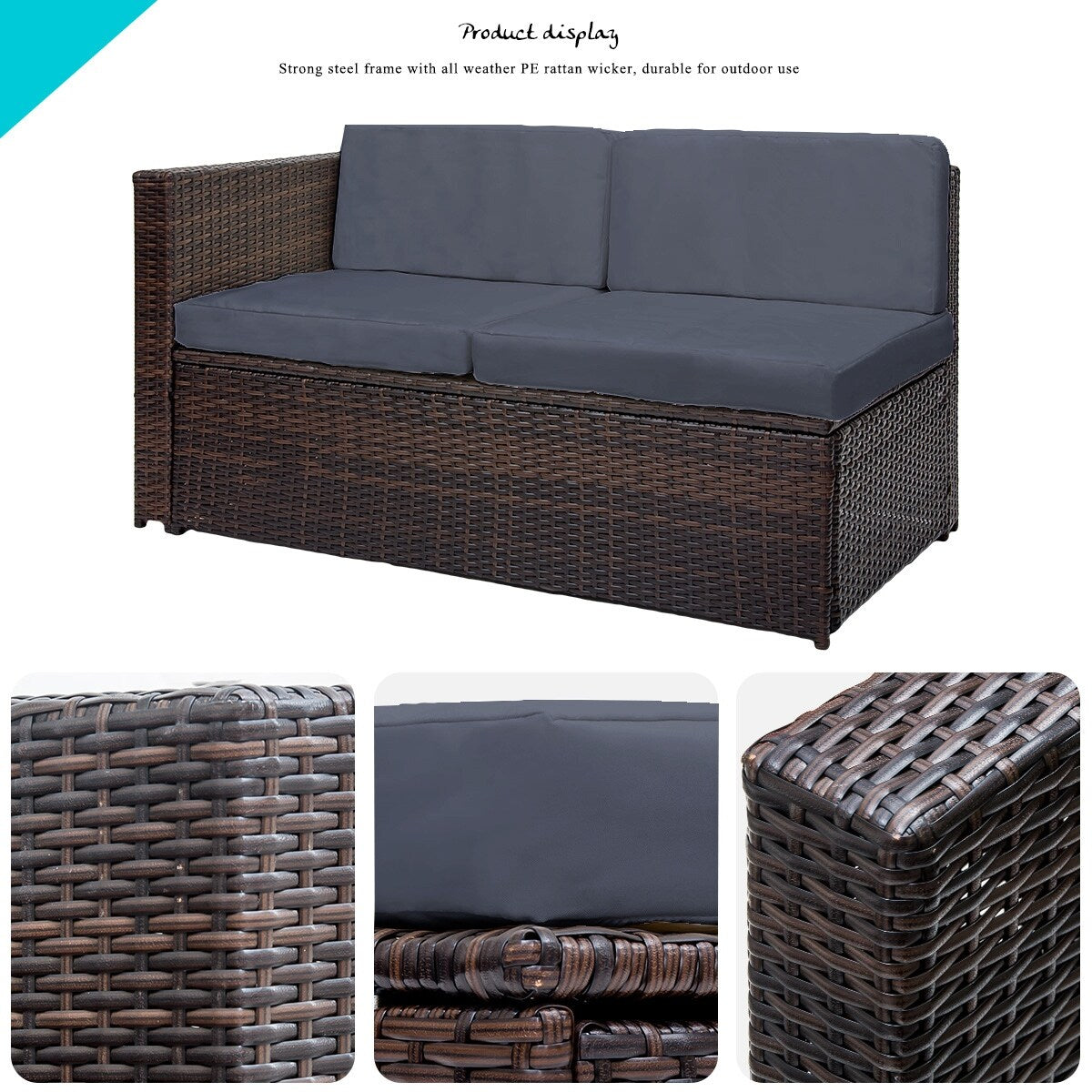 Wicker/Rattan 6 - Person Seating Group with Cushions