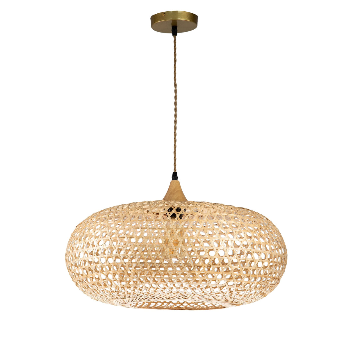 Wicker Rattan Pendant Light