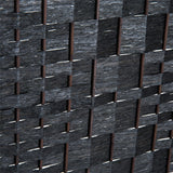 Wicker Weave Hinge Design 4 Panel Room Divider Privacy Screen