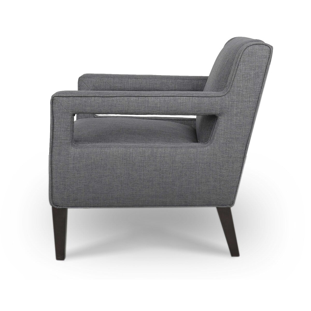 Modern 28.5" Wide Hollow Shape Arm Accent Chair