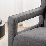 Modern 28.5" Wide Hollow Shape Arm Accent Chair