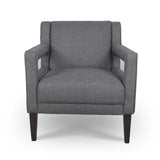 Modern 28.5" Wide Hollow Shape Arm Accent Chair