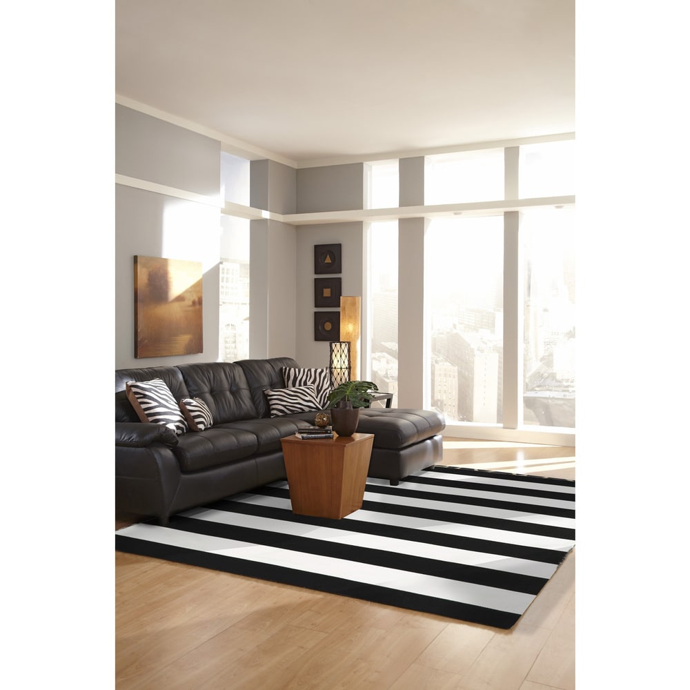 Liora Manne Sorrento Rugby Stripe Indoor/Outdoor Rug