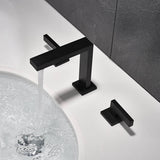 Widespread Bathroom Faucet 3 Hole Modern 8 Inch Bathroom Sink Faucets 2 Handle Basin Vanity Mixer Taps With Valve