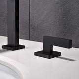 Widespread Bathroom Faucet 3 Hole Modern 8 Inch Bathroom Sink Faucets 2 Handle Basin Vanity Mixer Taps With Valve