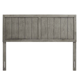 Widman Country Style King Size Grey Wooden Headboard
