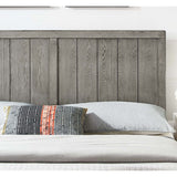 Widman Country Style King Size Grey Wooden Headboard