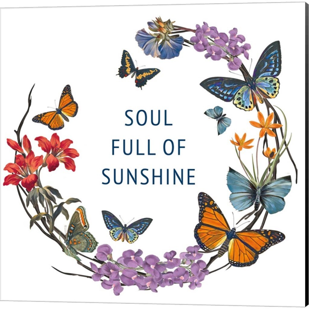 Wild Apple Portfolio 'Butterfly Garden' Canvas Art (Set of 2)