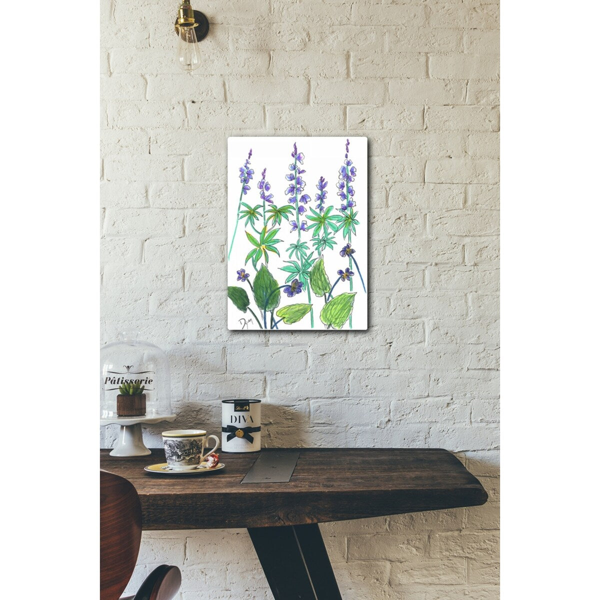 Wild Lupine 16x20 Gallery Wrapped Stretched Canvas