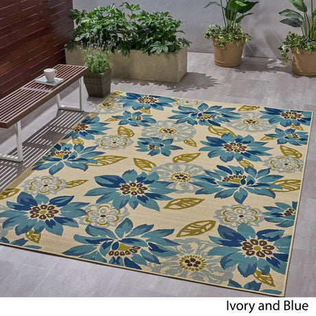 Wildwood Outdoor Floral Area Rug by Christopher Knight Home