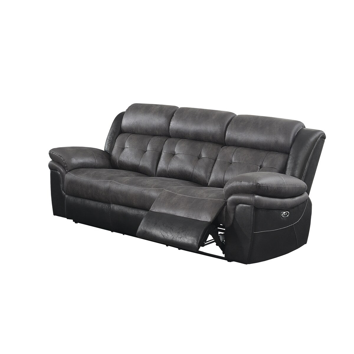 Wildwood Upholstered Tufted Cushion Power Recline Sofa