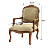 William's Home Furnishing Quintus Accent Chair in Antique Oak