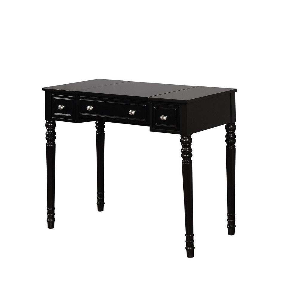 William's Home Furnishing Baylee Vanity Set In Black Finish