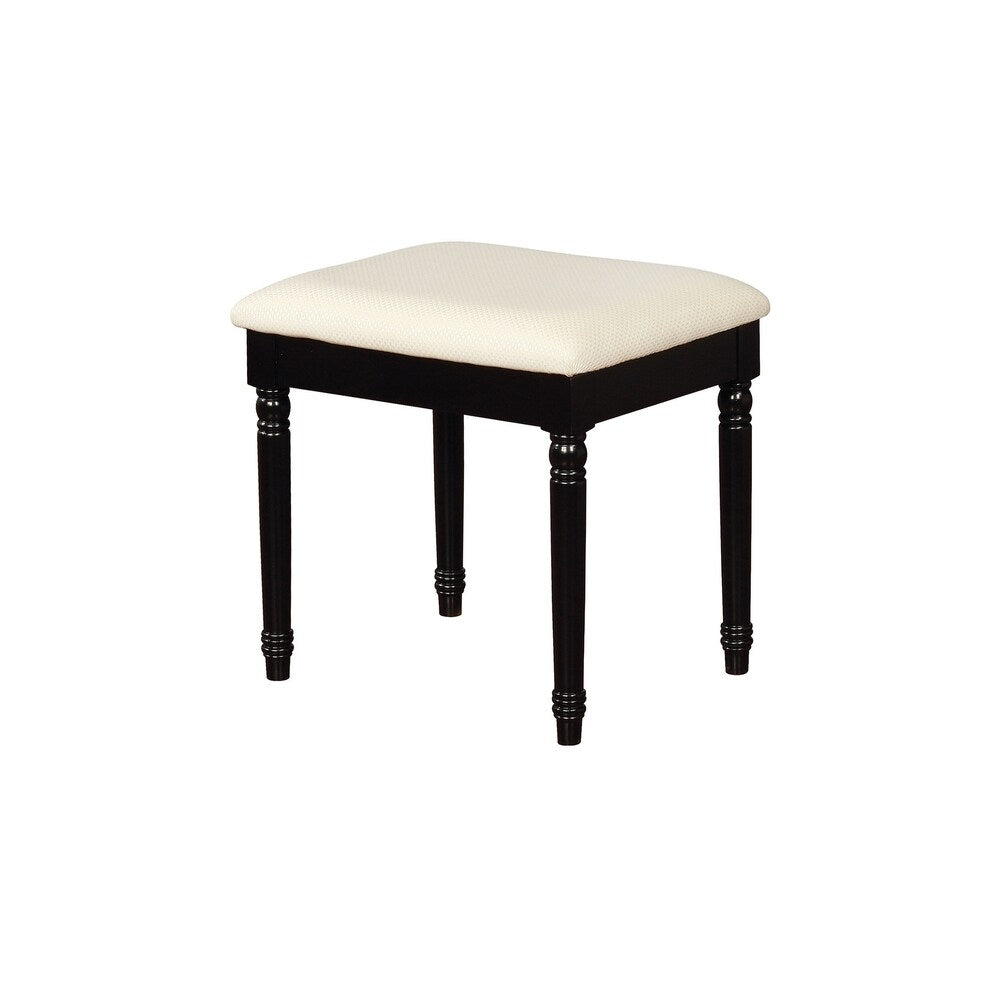 William's Home Furnishing Baylee Vanity Set In Black Finish