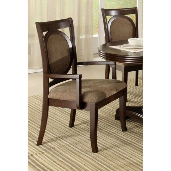 William's Home Furnishing CM3418AC-2PK Evelyn in Walnut Finish