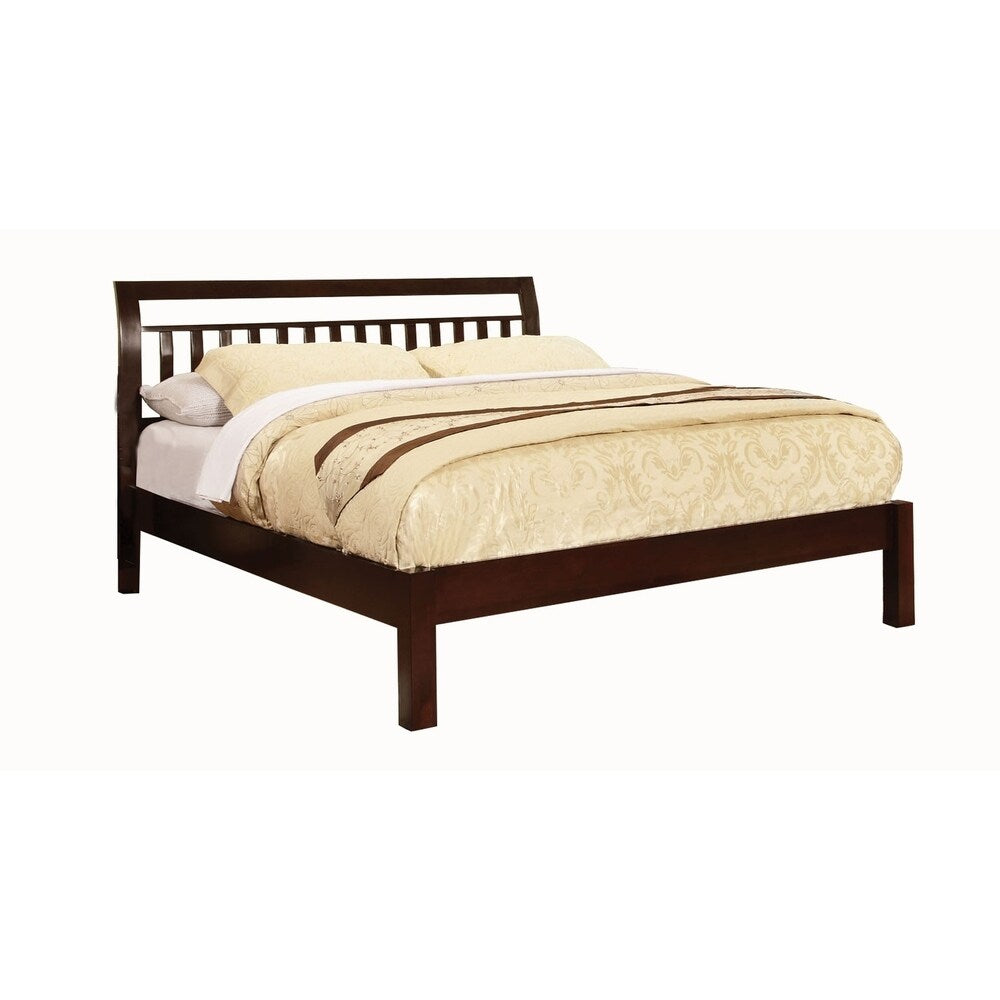 William's Home Furnishing Corry Cal.King Bed In Dark Walnut Finish