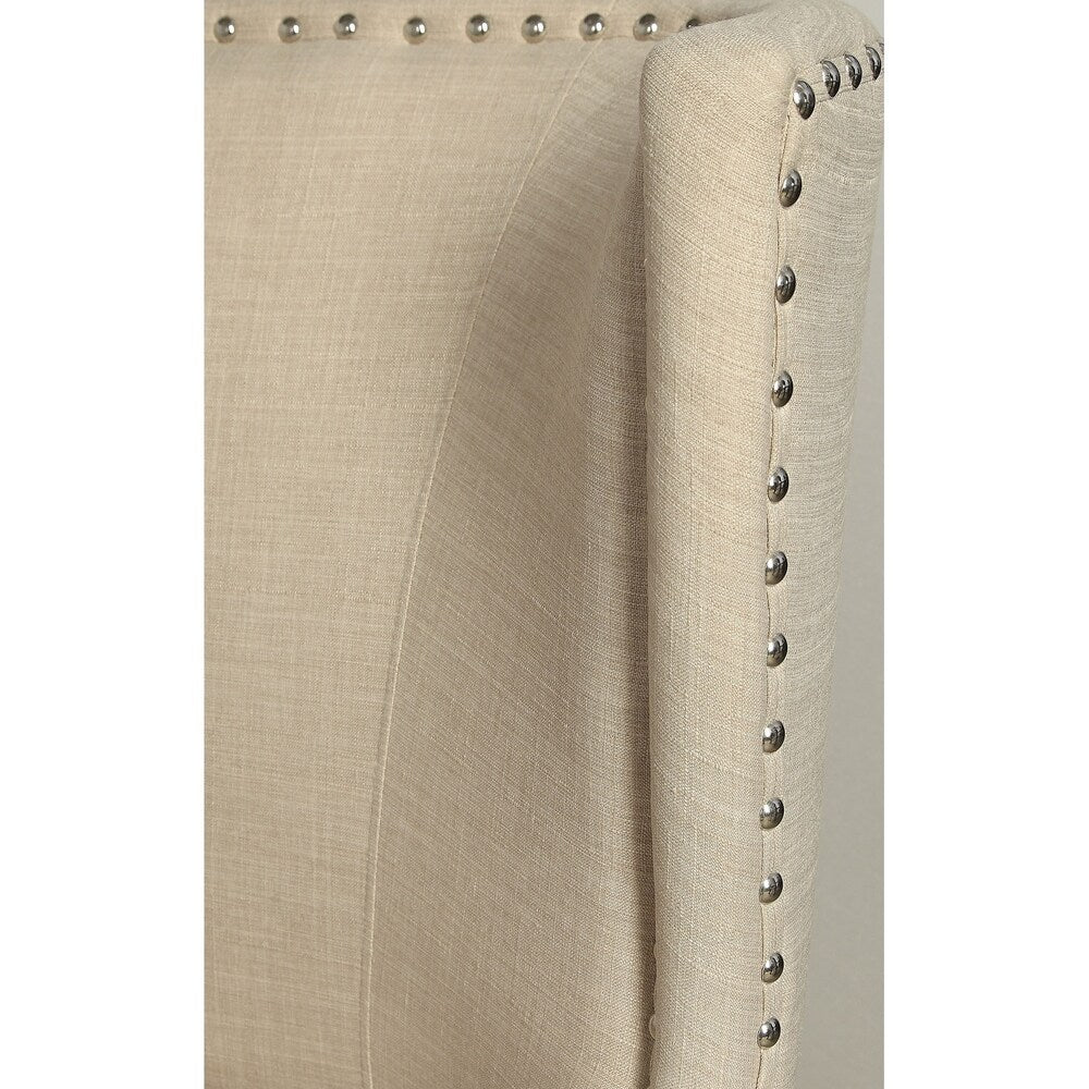 Williams Home Furnishing Cuenca Love Seat Bench in Beige Finish