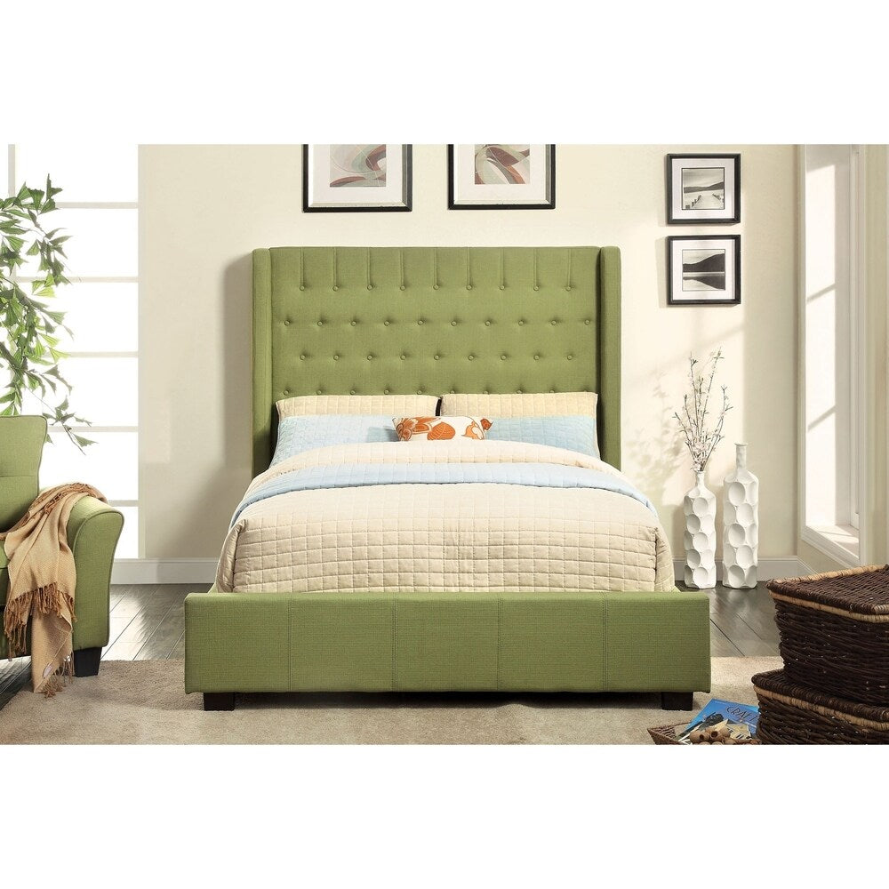 Williams Home Furnishing Mira California King Bed in Green Finish