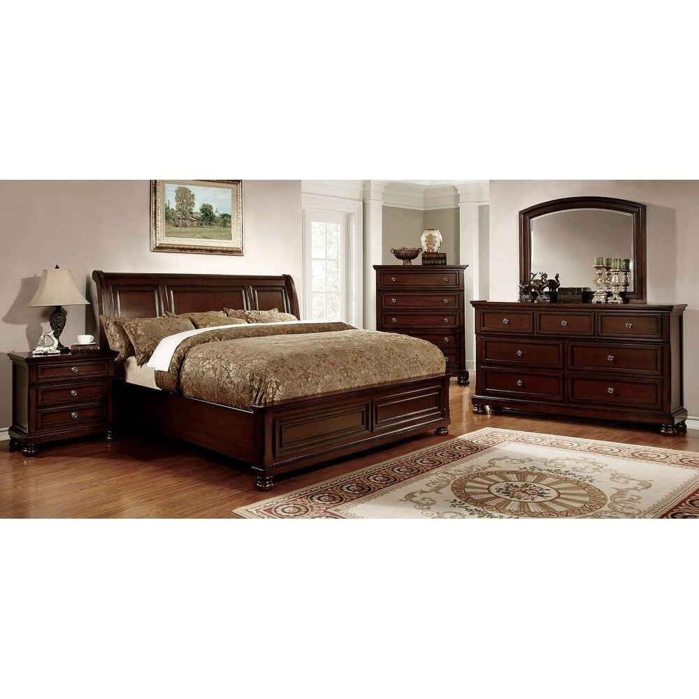 Williams Home Furnishing Northville C.King Bed in Dark Cherry Finish