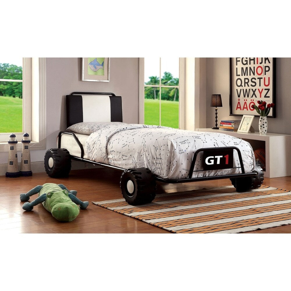 Williams Home Furnishing Power Racer Twin Bed in White Finish