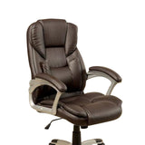 William's Home Furnishing Sibley Office Chair in Brown Finish