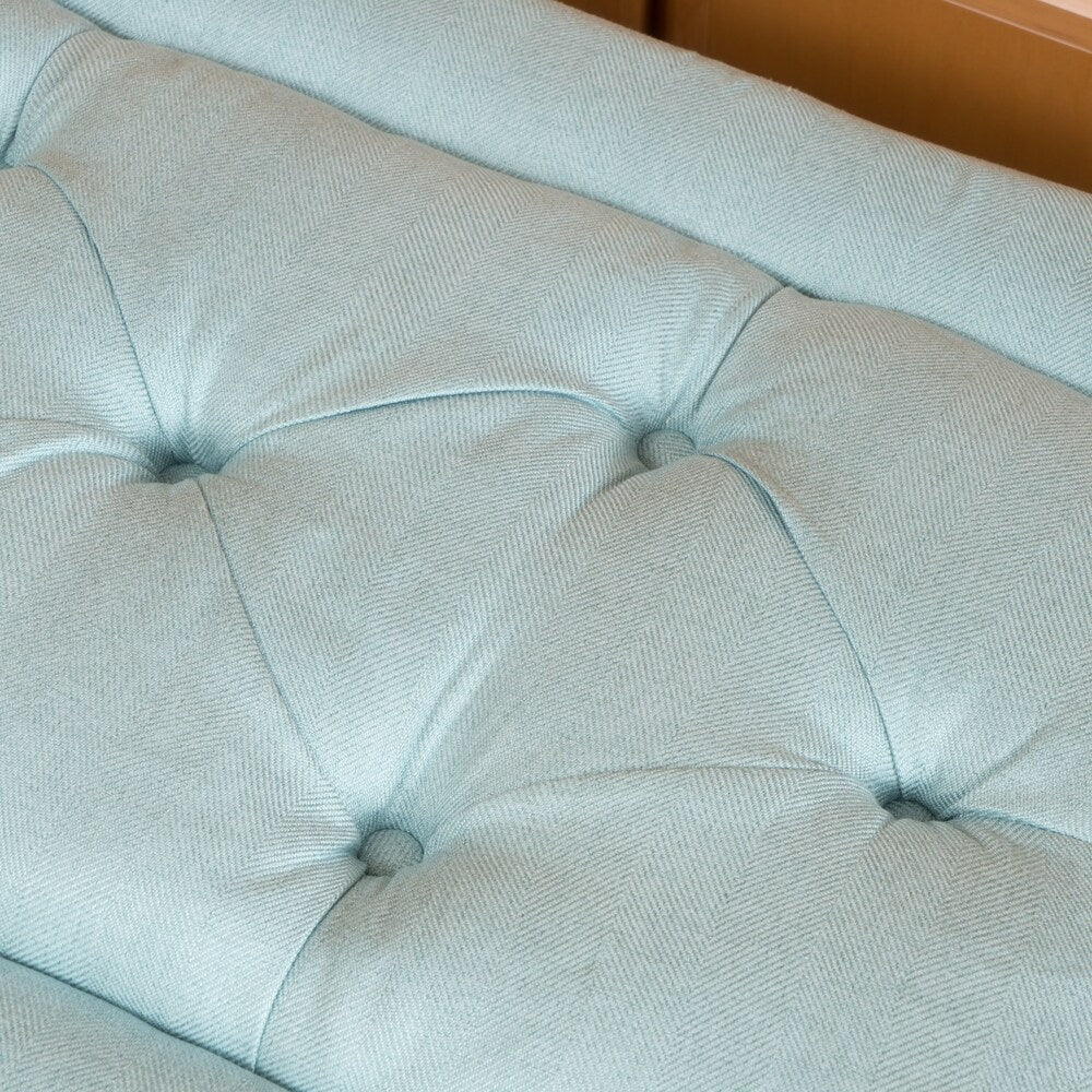 Williams Tufted Fabric Ottoman Bench by Christopher Knight Home