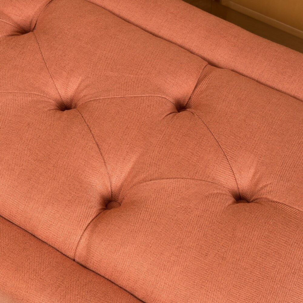 Williams Tufted Fabric Ottoman Bench by Christopher Knight Home