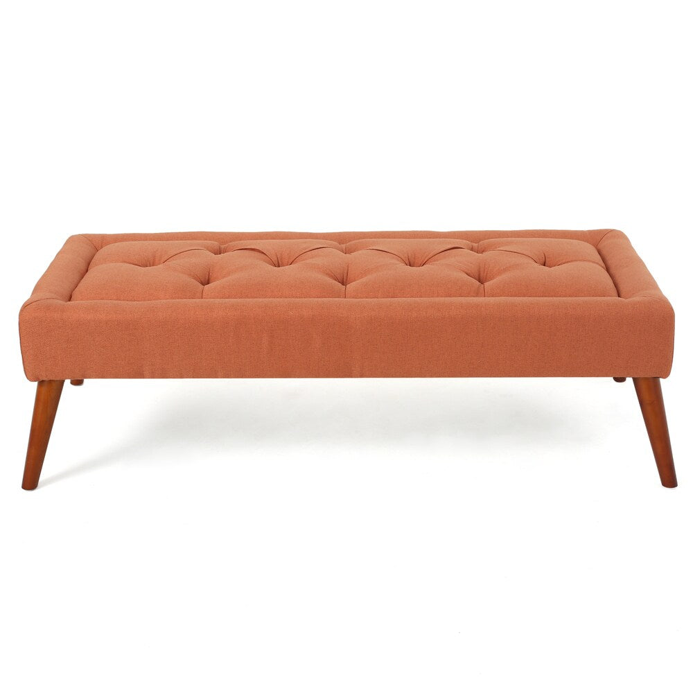 Williams Tufted Fabric Ottoman Bench by Christopher Knight Home