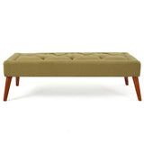 Williams Tufted Fabric Ottoman Bench by Christopher Knight Home