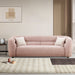 Modern Contemporary 91" Upholstered Curved Sofa With 2 Pillows for Living Room