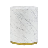 Marble Williamspace Fully Assembled Round Side Coffee Table For Living Room