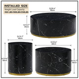 Marble Williamspace Fully Assembled Round Side Coffee Table For Living Room