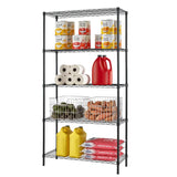 Furniture of America 5-Tier NSF Certified Heavy Duty Indoor Wire Shelving Rack, 36 x 14 x 72