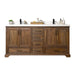 Willow Collections 60 in. W x 22 in. D Charlotte Teak Double Sink Bathroom Solid Teak Vanity with Countertop