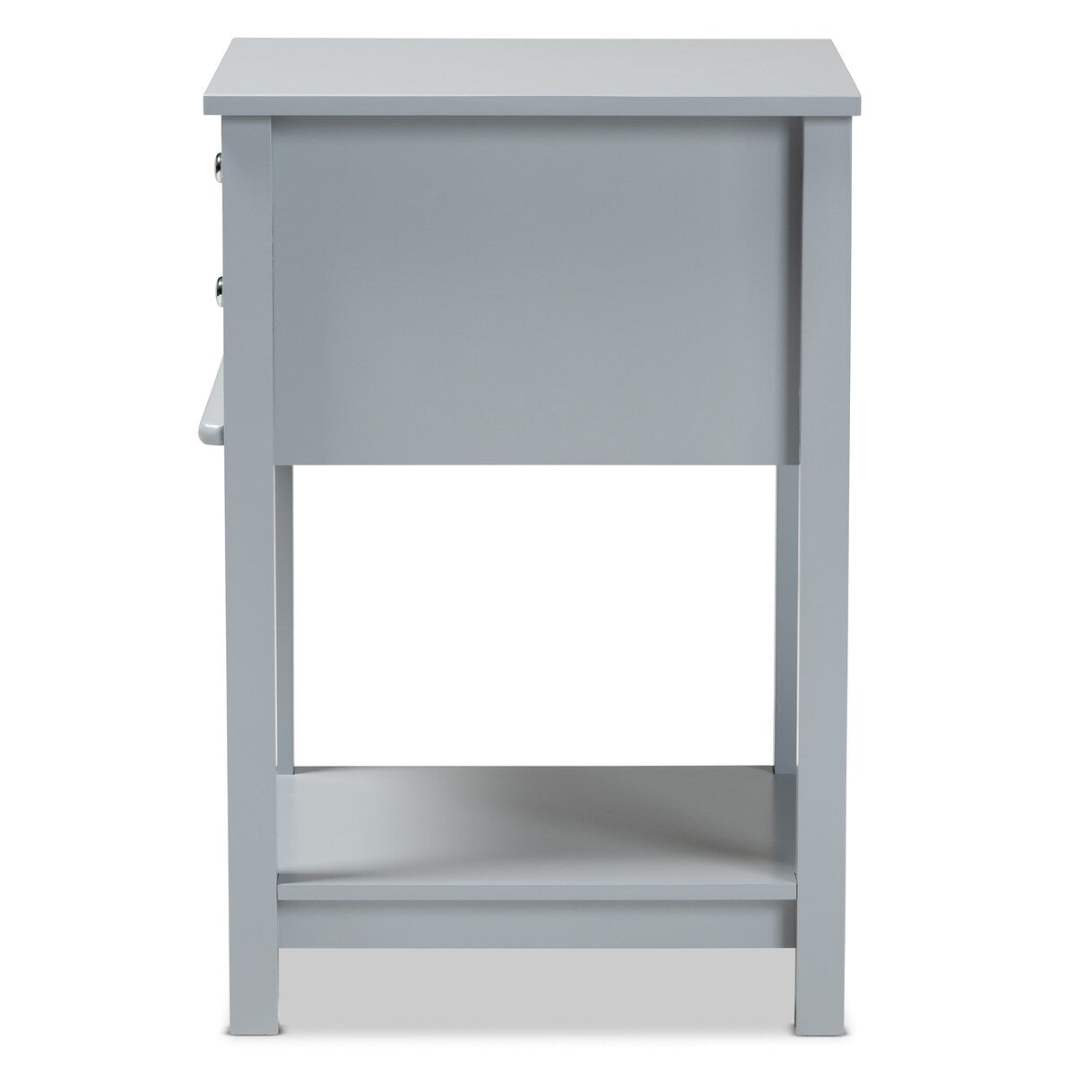 Willow Modern Transitional Light Grey Finished 2-Drawer Wood Nightstand