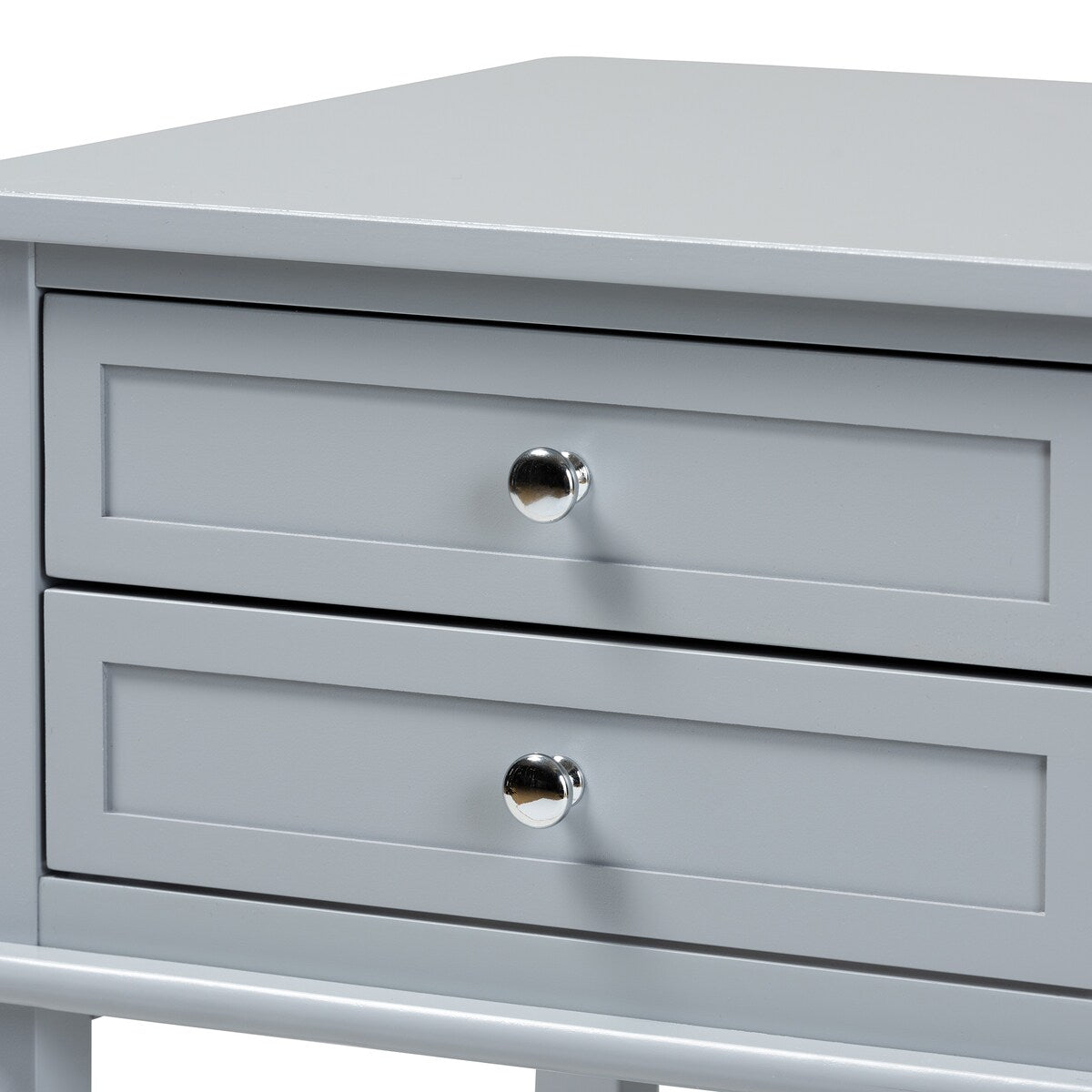 Willow Modern Transitional Light Grey Finished 2-Drawer Wood Nightstand
